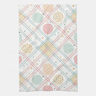 Retro geometrische cirkel Mid-Century abstract ( Theedoek