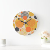 Retro geometrische cirkels: jaren '60  grote klok (Huis)