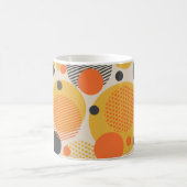 Retro geometrische cirkels: jaren '60  koffiemok (Center)