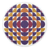 Retro Geometrische Cirkels Keramische Knop (Voorkant)