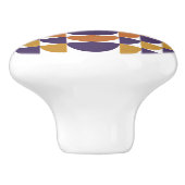 Retro Geometrische Cirkels Keramische Knop (Zijkant)