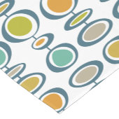 Retro geometrische cirkels Mid Century Modern Korte Tafelloper (Hoek)