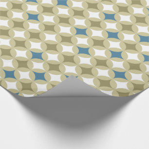 Retro Geometrische cirkels patroon Cadeaupapier