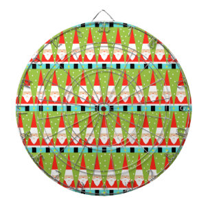 Retro Geometrische Dartboard van de Kerstman Dartbord