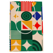 Retro Geometrische Gift Bag Medium Cadeauzakje (Voorkant)