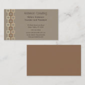 Retro Geometrische Grafische Algemene doelstelling Visitekaartje (Voorkant / Achterkant)