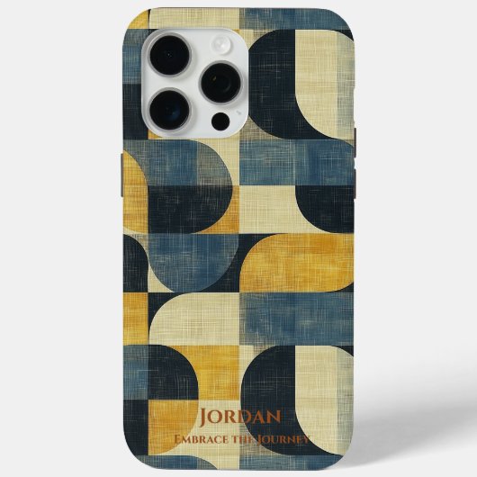 Retro Geometrische Harmonie - Mid-Century Modern Case-Mate iPhone Case (Achterkant)