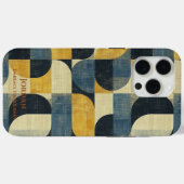 Retro Geometrische Harmonie - Midden-Eeuw Modern Case-Mate iPhone Case (Achterkant (horizontaal))