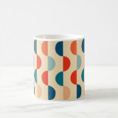 Retro Geometrische Hippie Boho Funky Kleurrijk Koffiemok (Center)