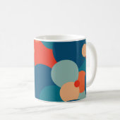 Retro Geometrische Hippie Boho Funky Kleurrijk Koffiemok (Voorkant rechts)