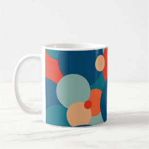 Retro Geometrische Hippie Boho Funky Kleurrijk Koffiemok