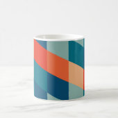  Retro Geometrische Hippie Boho Funky Kleurrijk Koffiemok (Center)