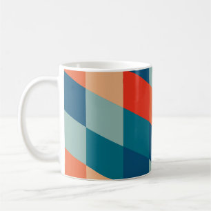 Retro Geometrische Hippie Boho Funky Kleurrijk Koffiemok