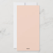 Retro Geometrische Kerstboom Blush Groene Roest Feestdagenkaart (Achterkant)