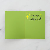 Retro Geometrische kerstkaart Feestdagen Kaart (Binnen)