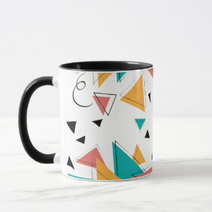 Retro geometrische koffiemok mok