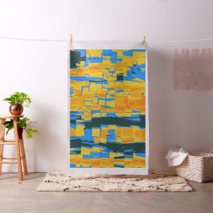 Retro Geometrische mozaïsche Abstracte kunst #2 Stof