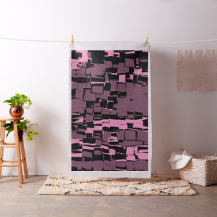 Retro Geometrische mozaïsche Abstracte kunst #3 Stof