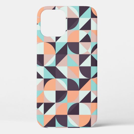 Retro geometrische, naadloze achtergrond Case-Mate iPhone case (Achterkant)