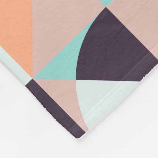 Retro geometrische, naadloze achtergrond fleece deken (Hoek)