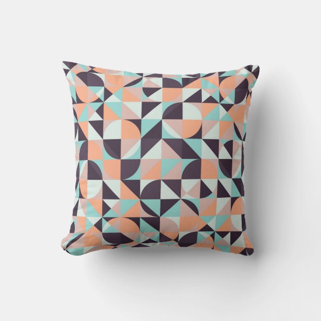 Retro geometrische, naadloze  achtergrond kussen (Voorkant)