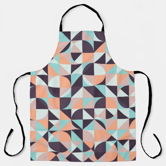 Retro geometrische, naadloze achtergrond schort (Voorkant)