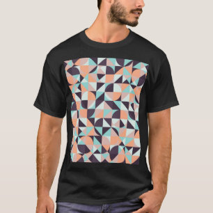 Retro geometrische, naadloze  achtergrond t-shirt