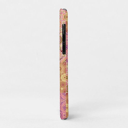 Retro geometrische patchwork Case-Mate iPhone case (Achterkant/links)