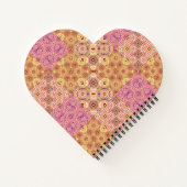 Retro geometrische patchwork notitieboek (Achterkant)