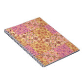 Retro Geometrische Patchwork Notitieboek (Rechterzijde)