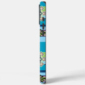 Retro geometrische patronen en fantasiebloemen Case-Mate iPhone case (Achterkant / Links)