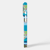 Retro geometrische patronen en fantasiebloemen Case-Mate iPhone case (Achterkant / Links)