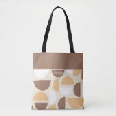 Retro geometrische patrooncanvas tas (Voorkant)