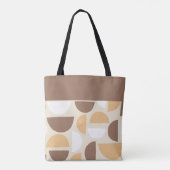 Retro geometrische patrooncanvas tas (Achterkant)