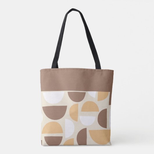 Retro geometrische patrooncanvas tas (Achterkant)