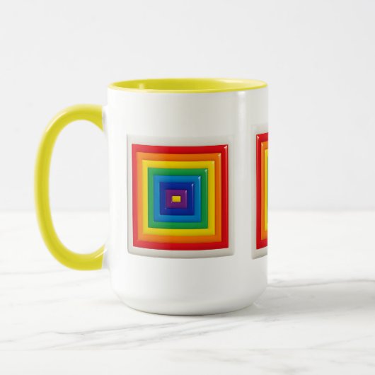 Retro Geometrische Pop Art Mok (Links)