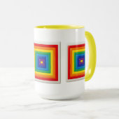 Retro Geometrische Pop Art Mok (Voorkant rechts)