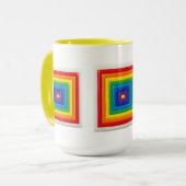 Retro Geometrische Pop Art Mok (Voorkant links)
