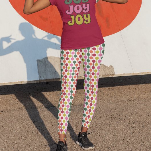 Retro geometrische print jaren 70 Patterned Christ Leggings