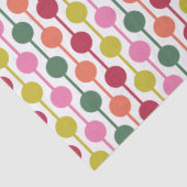 Retro geometrische print jaren 70 Patterned Christ Tissuepapier (Detail)