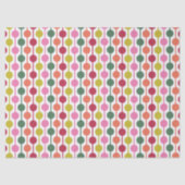 Retro geometrische print jaren 70 Patterned Christ Tissuepapier (Voorkant)