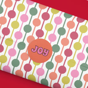 Retro geometrische print jaren 70 Patterned Christ Tissuepapier