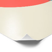 Retro  geometrische risograaf, risoprint foto afdruk (Hoek)