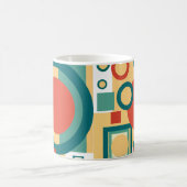 Retro  geometrische risograaf, risoprint koffiemok (Center)