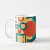 Retro  geometrische risograaf, risoprint koffiemok (Links)