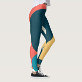 Retro  geometrische risograaf, risoprint leggings (Rechts)