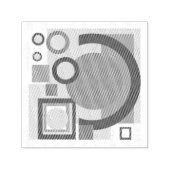 Retro geometrische risograaf, risoprint zelfinktende stempel (Design)