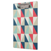 Retro Geometrische Rode en Blauwe Patroon van Klembord (Links)