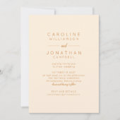 Retro Geometrische roze en Oranje buitenaardse bru Kaart (Voorkant)