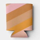 Retro Geometrische Roze Oranje Huwelijksfeest Blikjeskoeler (Achterkant)